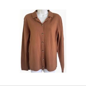 SHERRY TAYLOR Sportswear- Women's brown coat size Large.